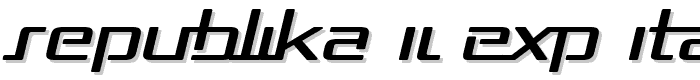 Republika II Exp Italic font